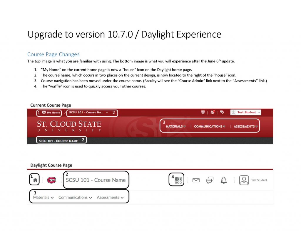 D2L Dayligh Visual Design Changes
