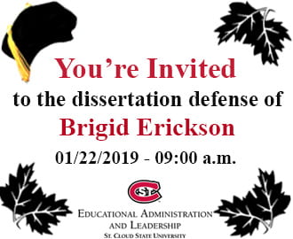 Invitation to Join Brigid Erickson’s Dissertation Final Defense