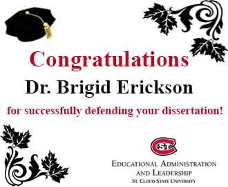 Congratulations Brigid Erickson!