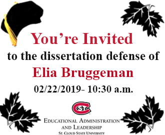 Invitation to Join Elia Bruggeman’s Dissertation Final Defense