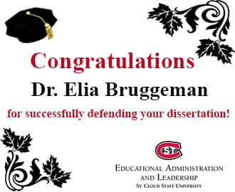 Congratulations Dr. Elia Bruggeman!