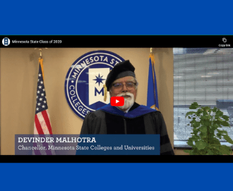 Chancellor Devinder Malhotra Accolades and Congratulations to the Class of 2020