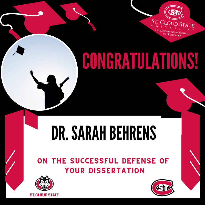 Congratulations Dr. Sarah Behrens!!!