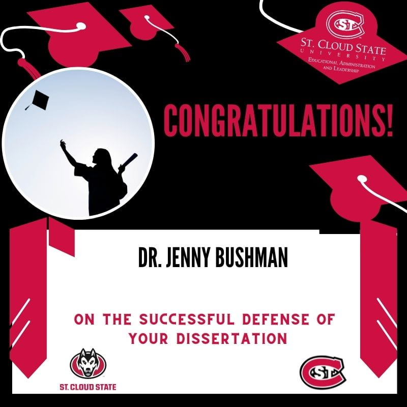 Congratulations Dr. Bushman!!