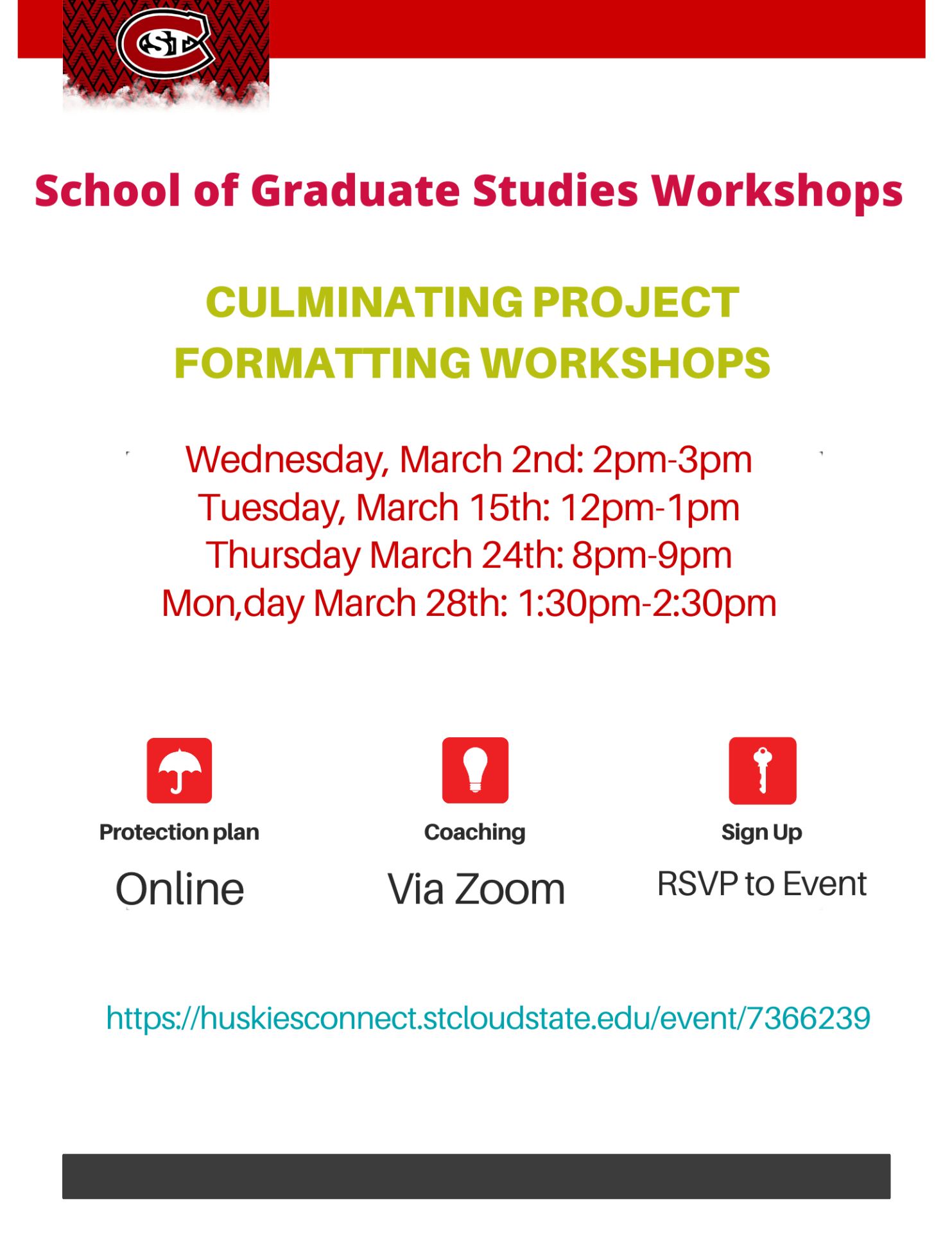 School Of Graduate Studies Workshops!