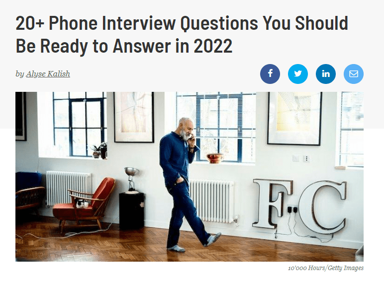 20+ Phone Interview Questions You Should Be Ready to Answer in 2022