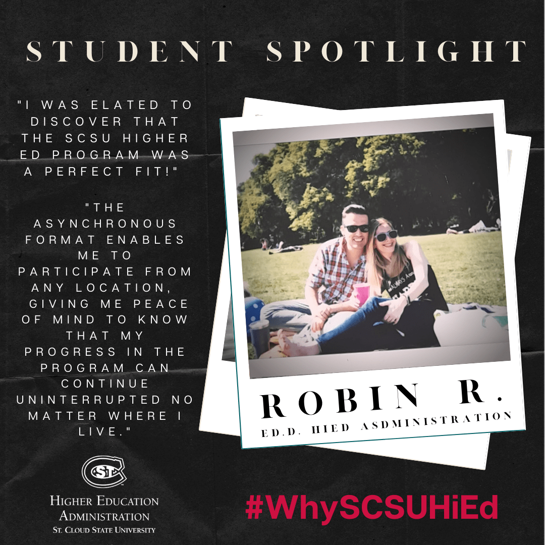 Student Spotlight #WhySCSUHIED - Robin Renucci