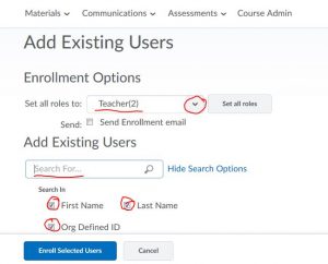add existing user