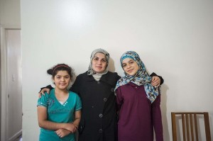 JERSEY CITY, NJ - SEPTEMBER 18: The Darbi's, a Syrian refugee family that just resettled in Jersey City, NJ must begin the process of acclimating to life in America, Sept 18, 2015. (Willa Frej/Huffington Post) *** Local Caption ***